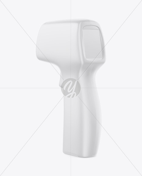 Non-contact Infrared Thermometer Mockup - Half Side View