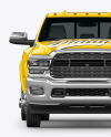 Pickup Truck Mockup - Front View