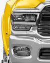 Pickup Truck Mockup - Front View