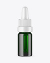 Green Glass Dropper Bottle Mockup