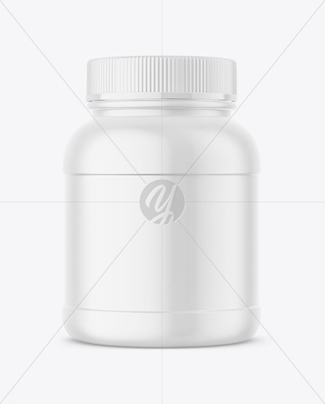 Matte Protein Jar Mockup Matte Protein Jar Mockup