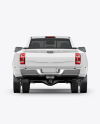 Pickup Truck Mockup - Back View