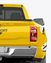 Pickup Truck Mockup - Back View