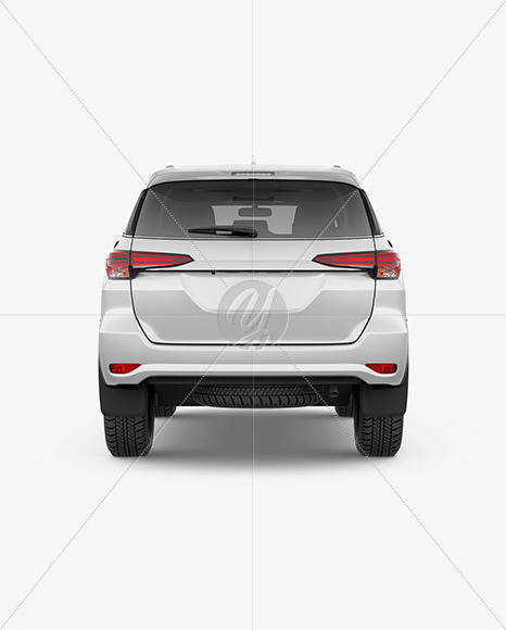 Off-Road SUV Mockup - Back View