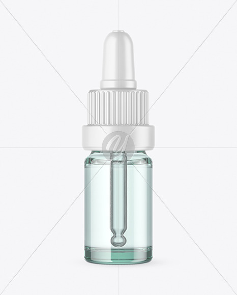 Clear Glass Dropper Bottle Mockup