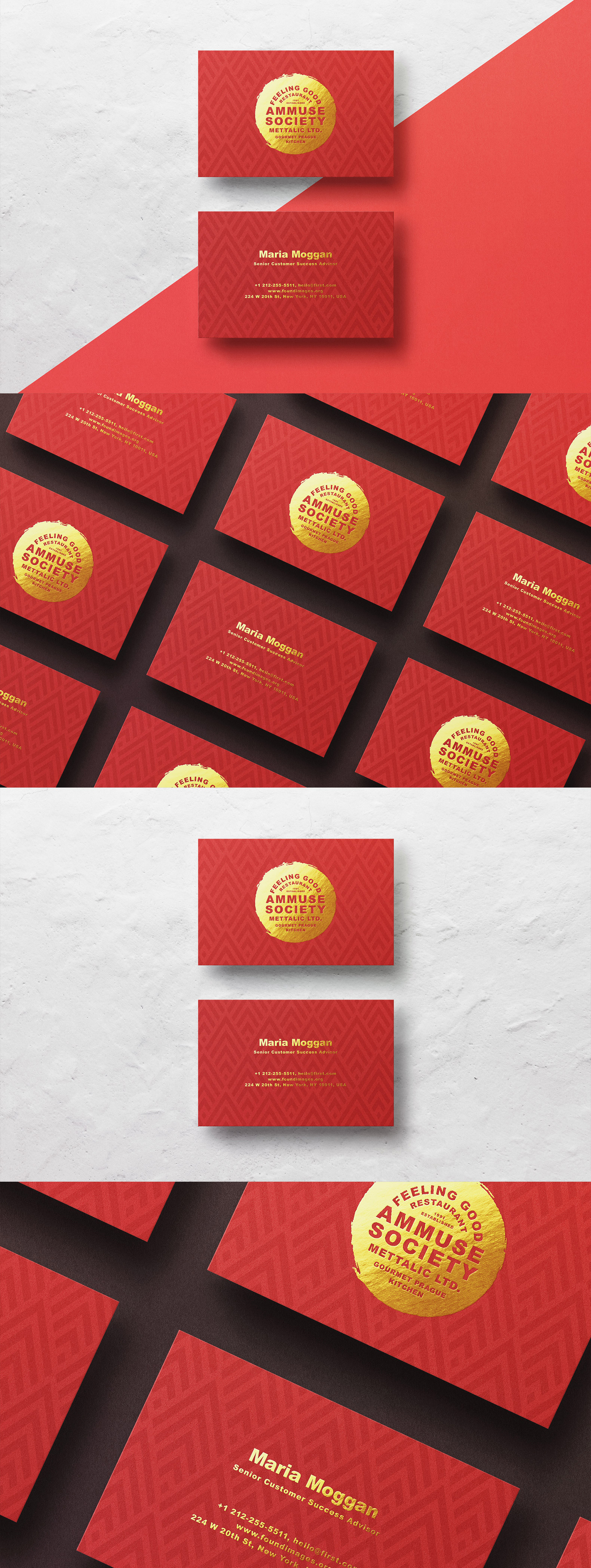 Business card Template &amp; Mock-up #1