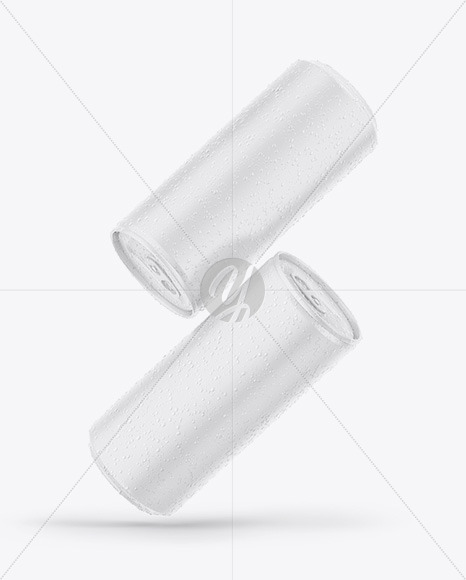 Two Matte Cans Mockup