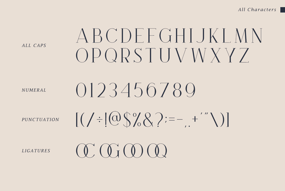 Brooké - Minimalist Serif Font Brooké - Minimalist Serif Font