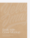 Fabric Hardcover Book With Kraft Cover Mockup