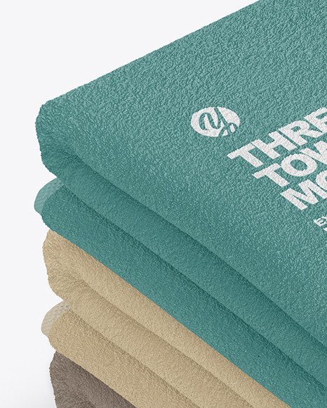 Three Towels Set Mockup