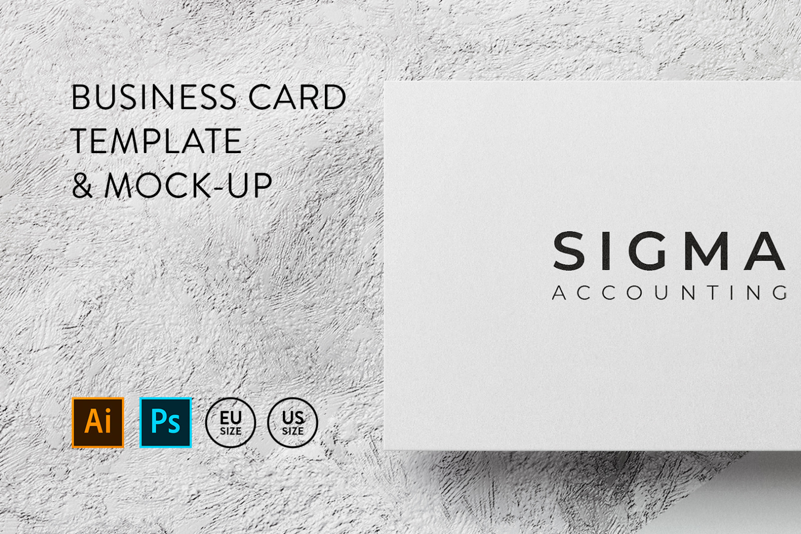 Business card Template & Mock-up #21 Business card Template & Mock-up #21