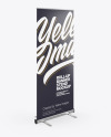 Roll-up Banner Stand Mockup - Halfside View