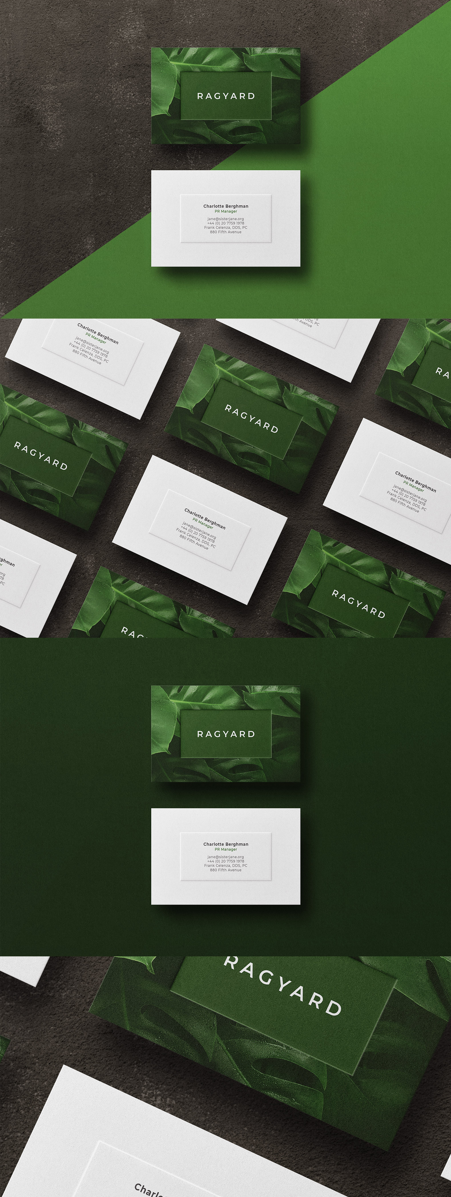 Business card Template & Mock-up #28 Business card Template & Mock-up #28