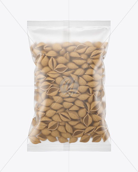 Whole Wheat Conchiglie Pasta Matte Bag Mockup