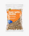 Whole Wheat Conchiglie Pasta Matte Bag Mockup