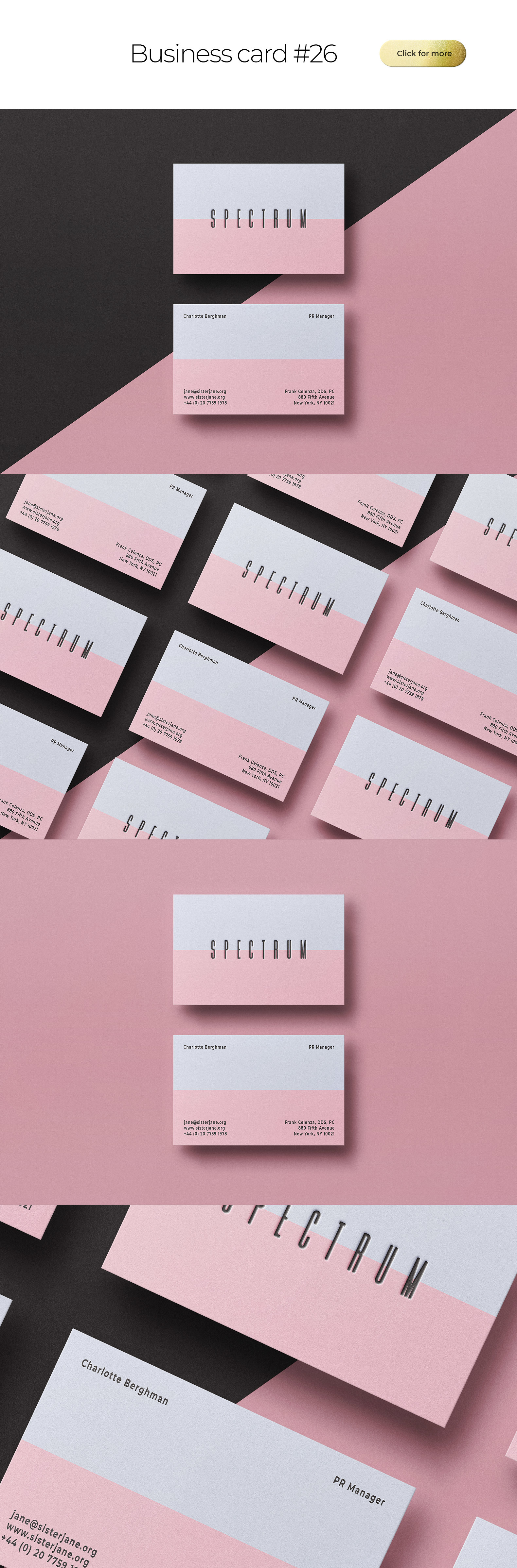 Business Card Bundle Template Mockup