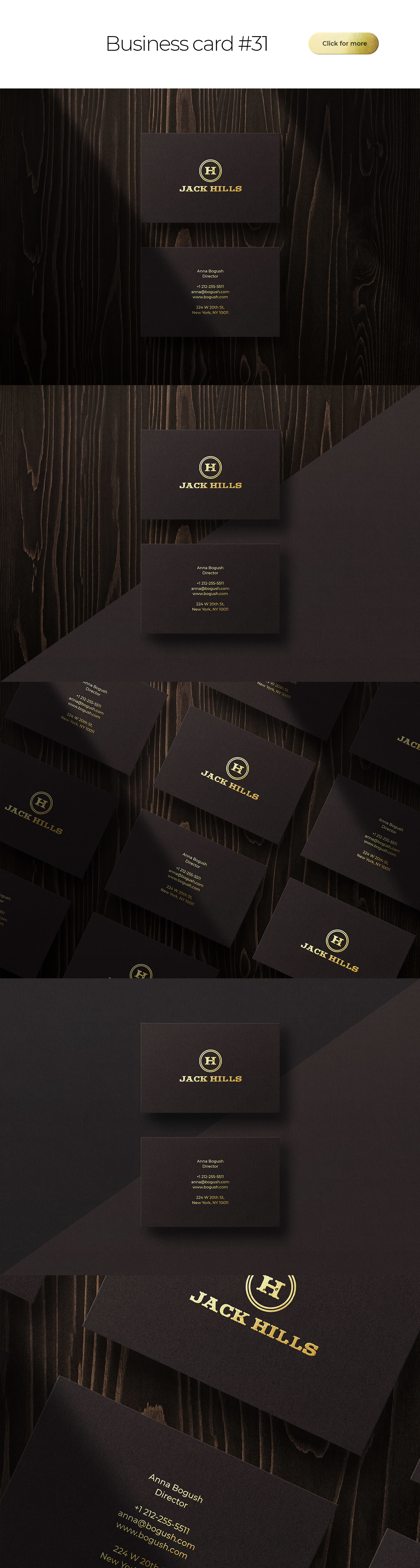 Business Card Bundle Template Mockup