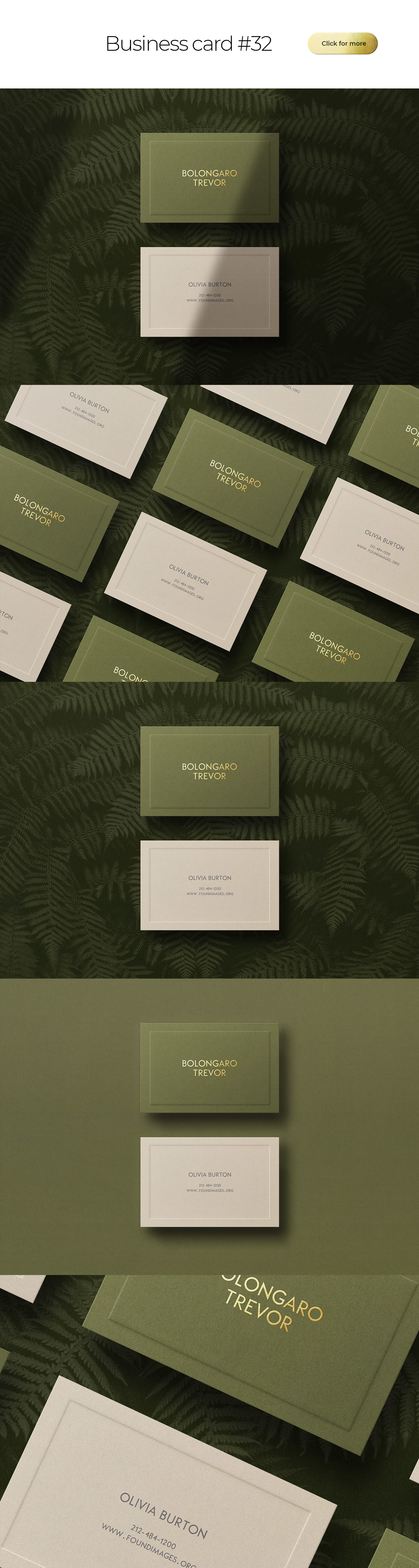 Business Card Bundle Template Mockup