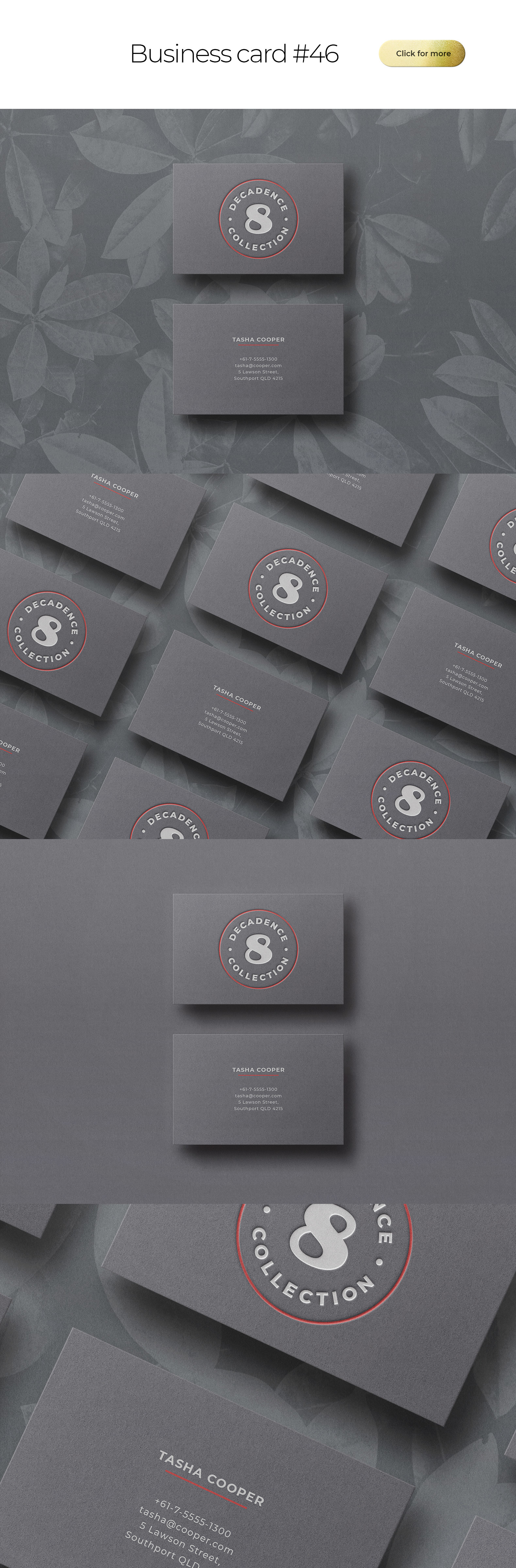 Business Card Bundle Template Mockup