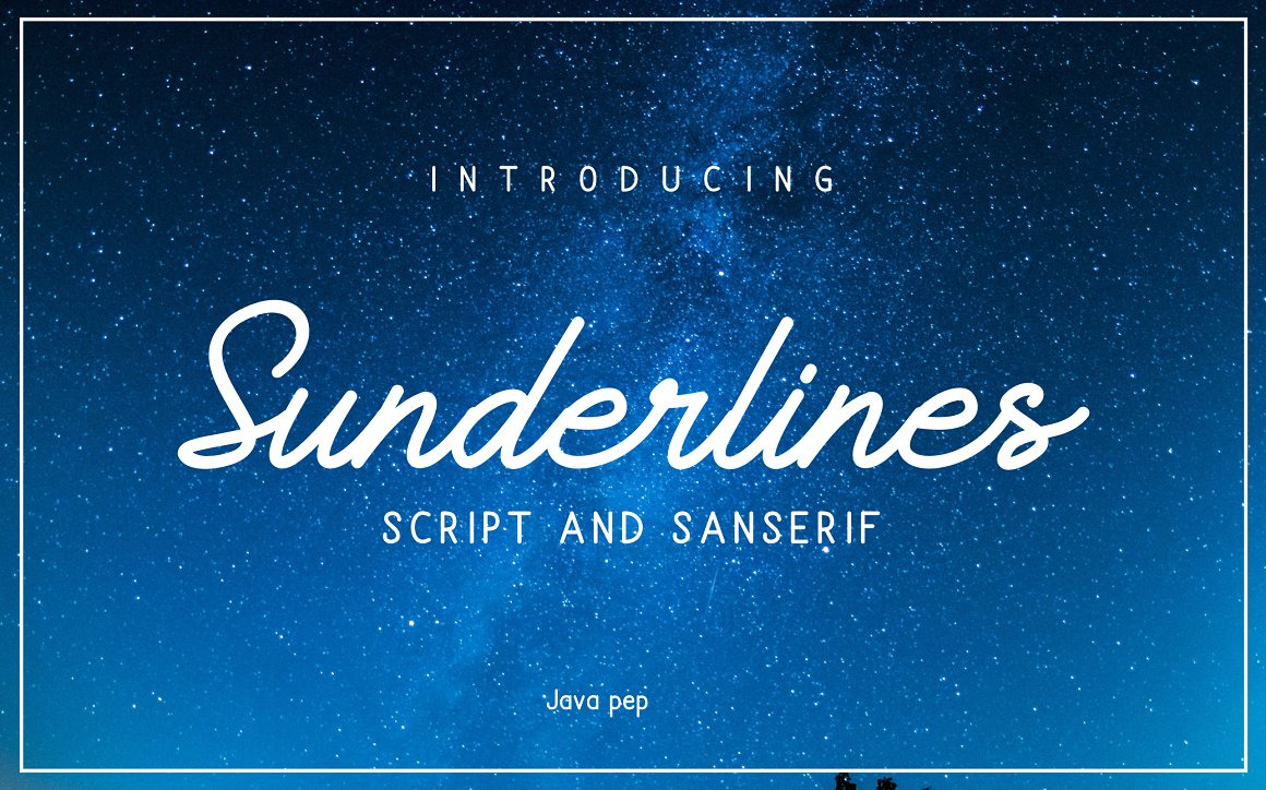 Sunderlines - Script and Sanserif