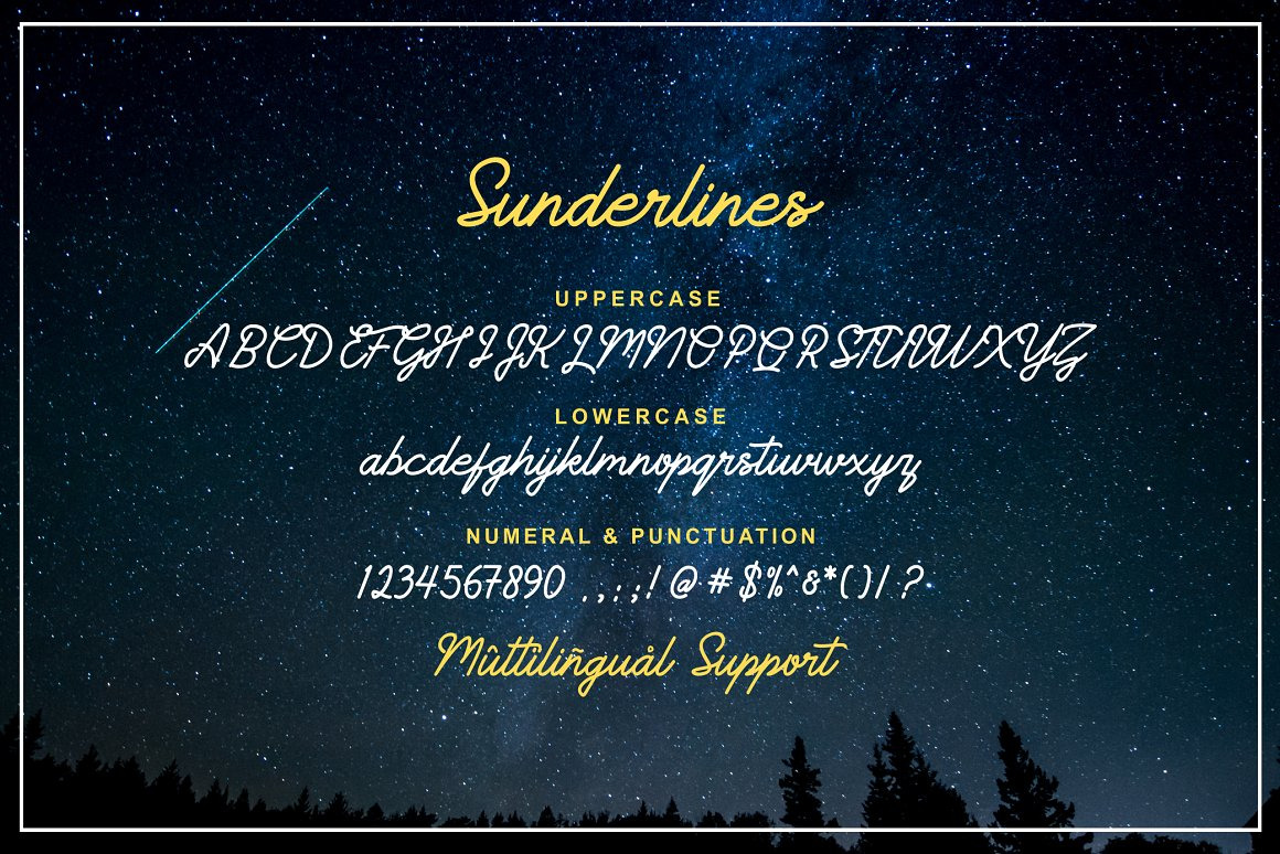 Sunderlines - Script and Sanserif Sunderlines - Script and Sanserif