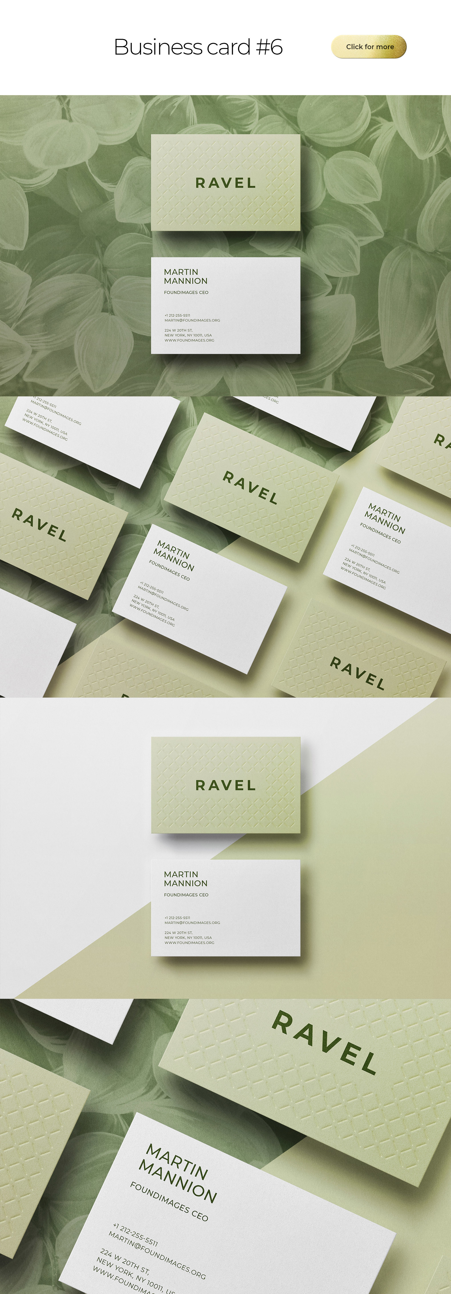 Business Card Bundle Template Mockup