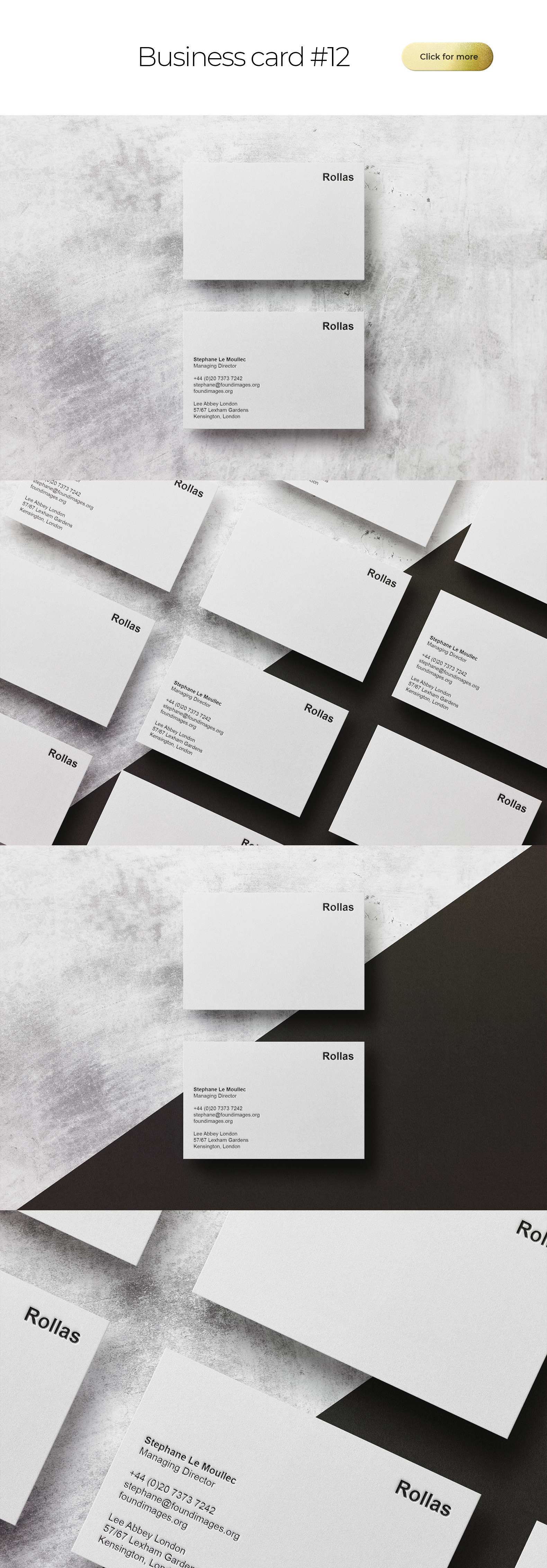 Business Card Bundle Template Mockup