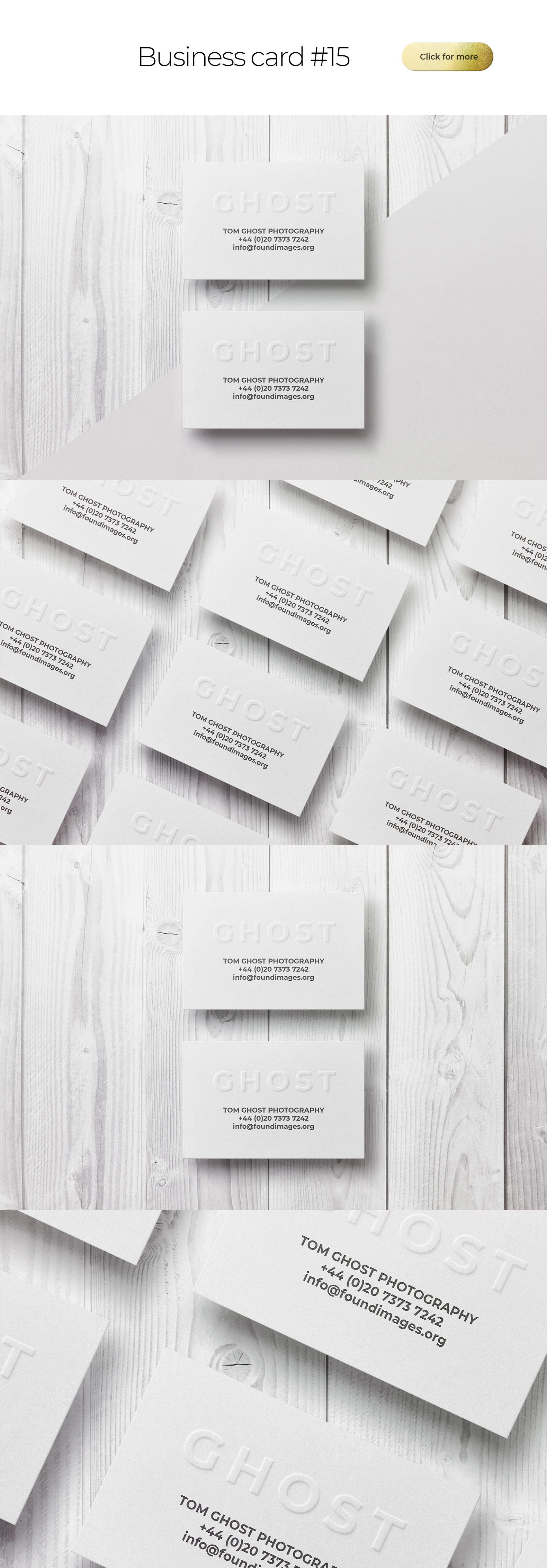 Business Card Bundle Template Mockup