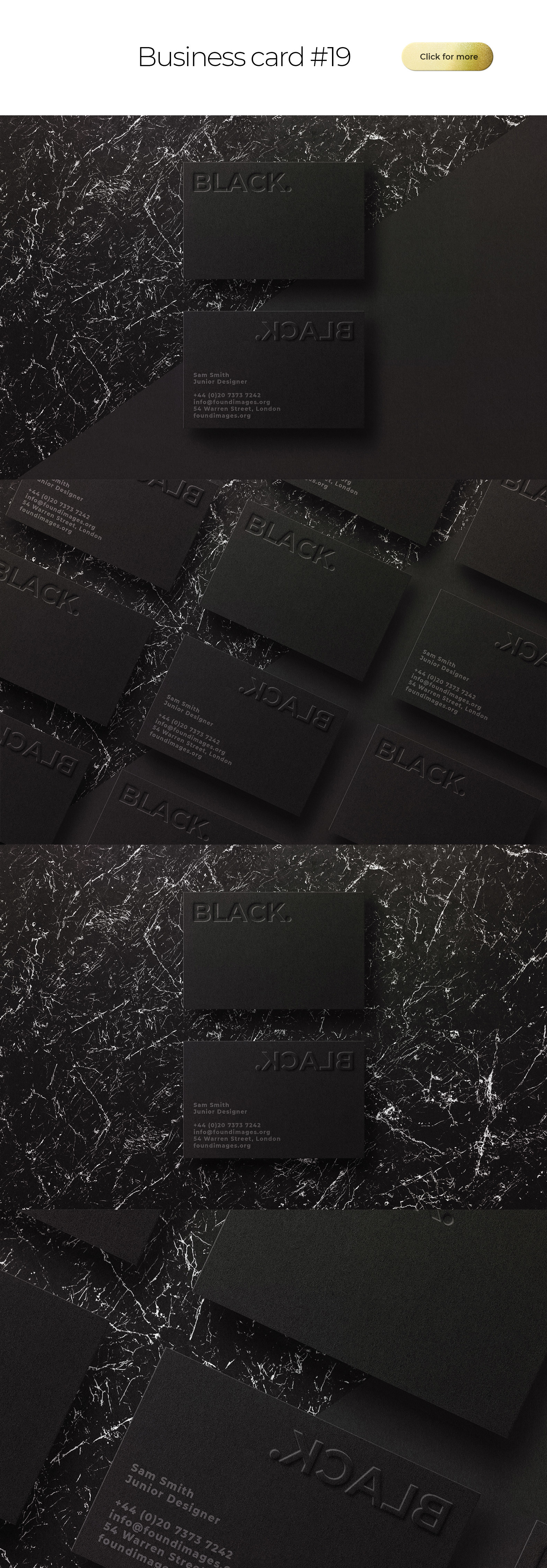 Business Card Bundle Template Mockup