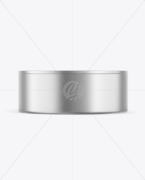 Metallic Tin Can Mockup