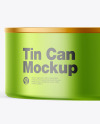 Metallic Tin Can Mockup