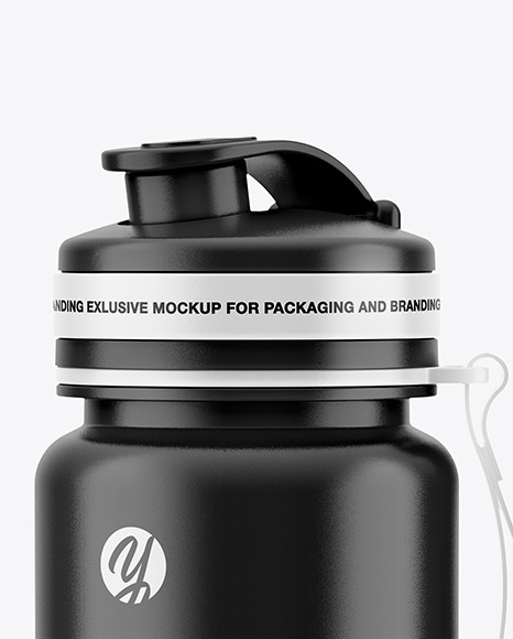 Glossy Sport Bottle Mockup