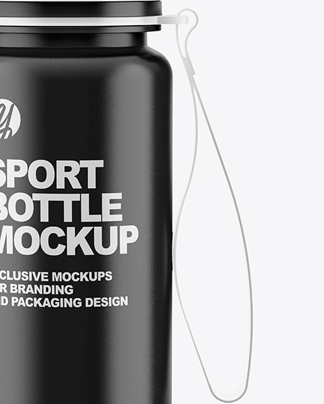 Glossy Sport Bottle Mockup