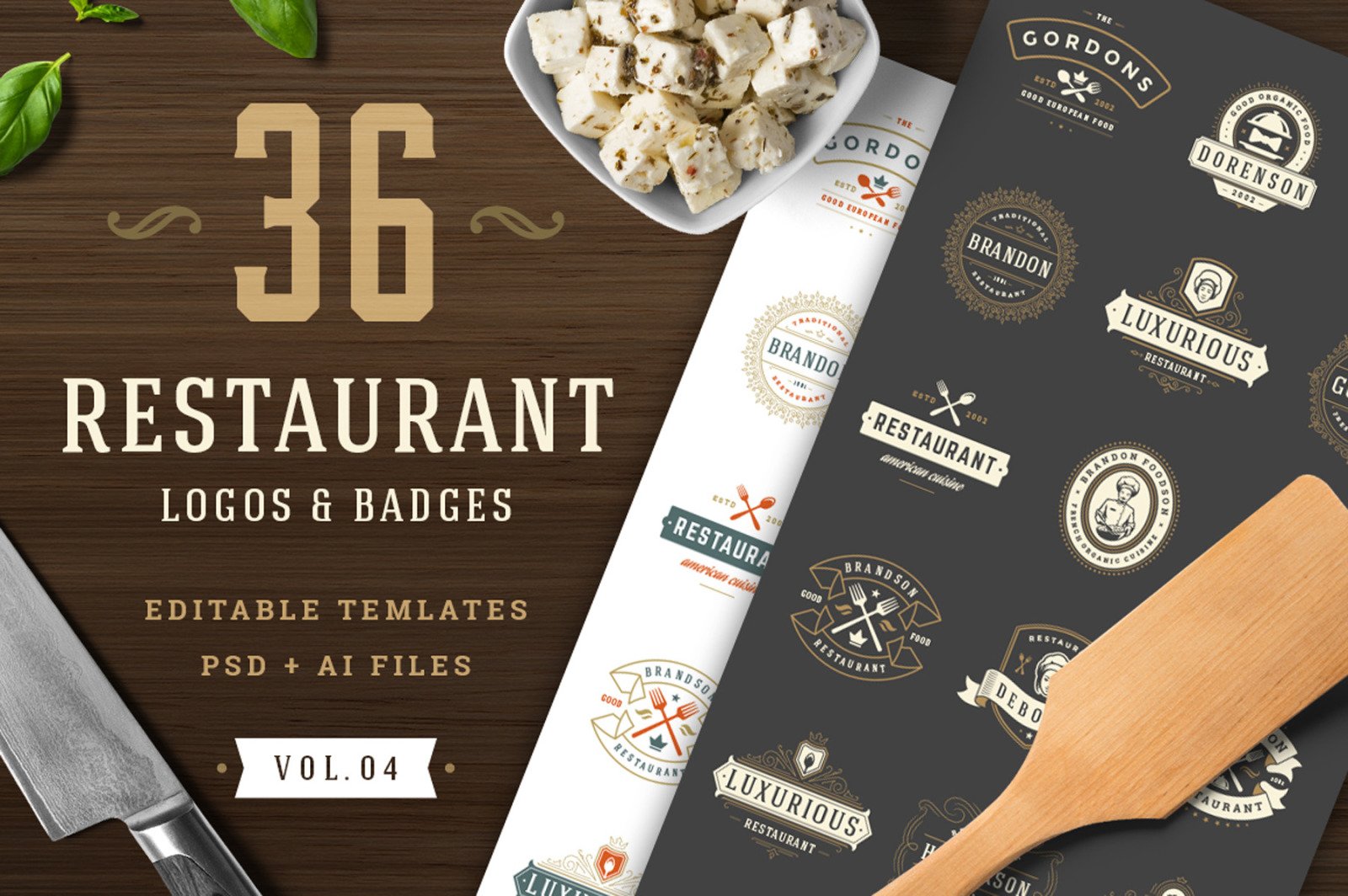 36 Restaurant Logos and Badges 36 Restaurant Logos and Badges