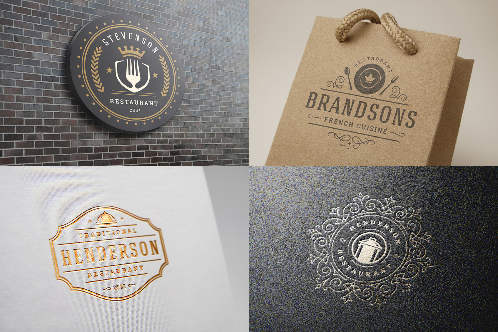 36 Restaurant Logos and Badges 36 Restaurant Logos and Badges