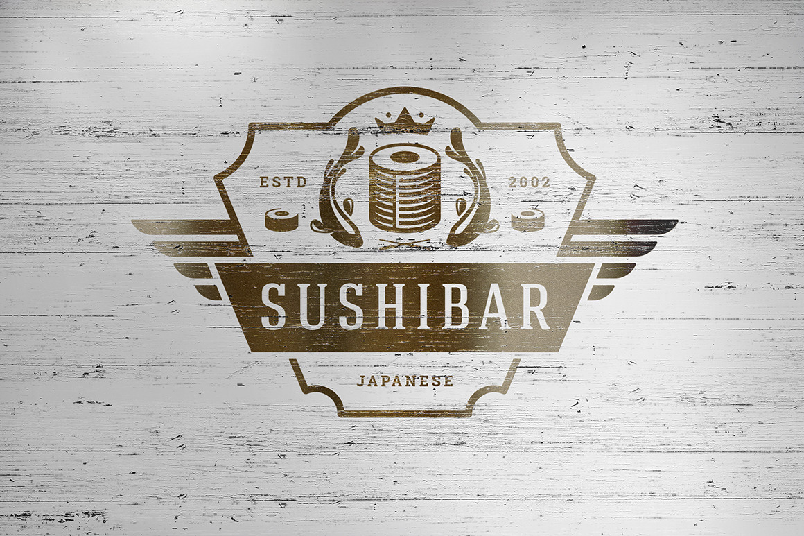 18 Sushi Bar Logos and Badges