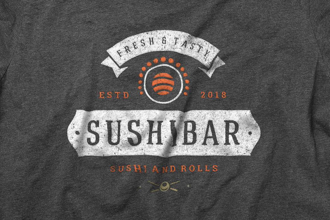 18 Sushi Bar Logos and Badges