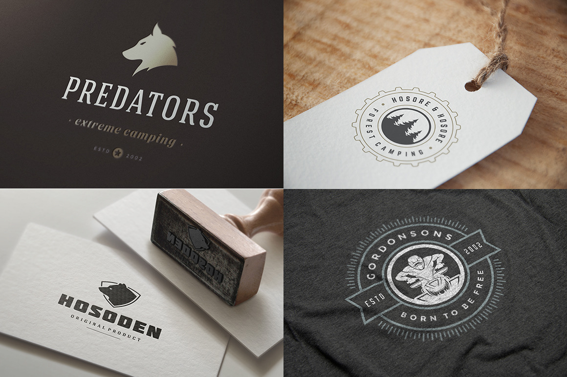 50 Outdoor logos and badges