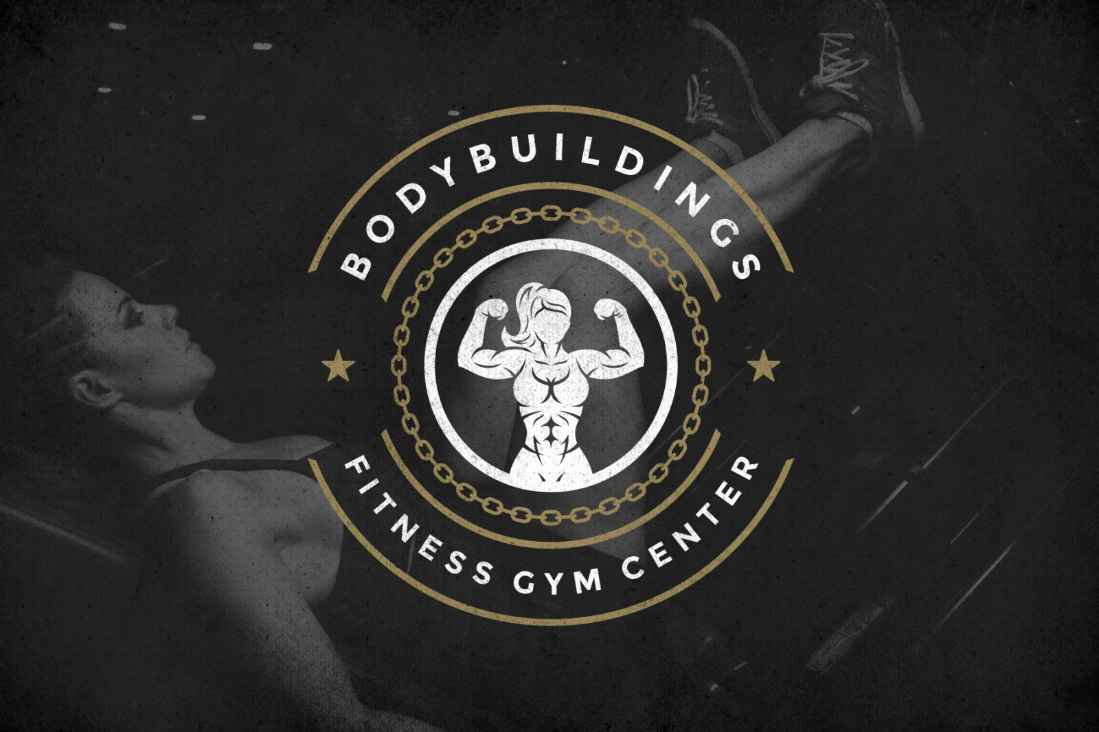 Retro Fitness &amp; Gym Logos Set