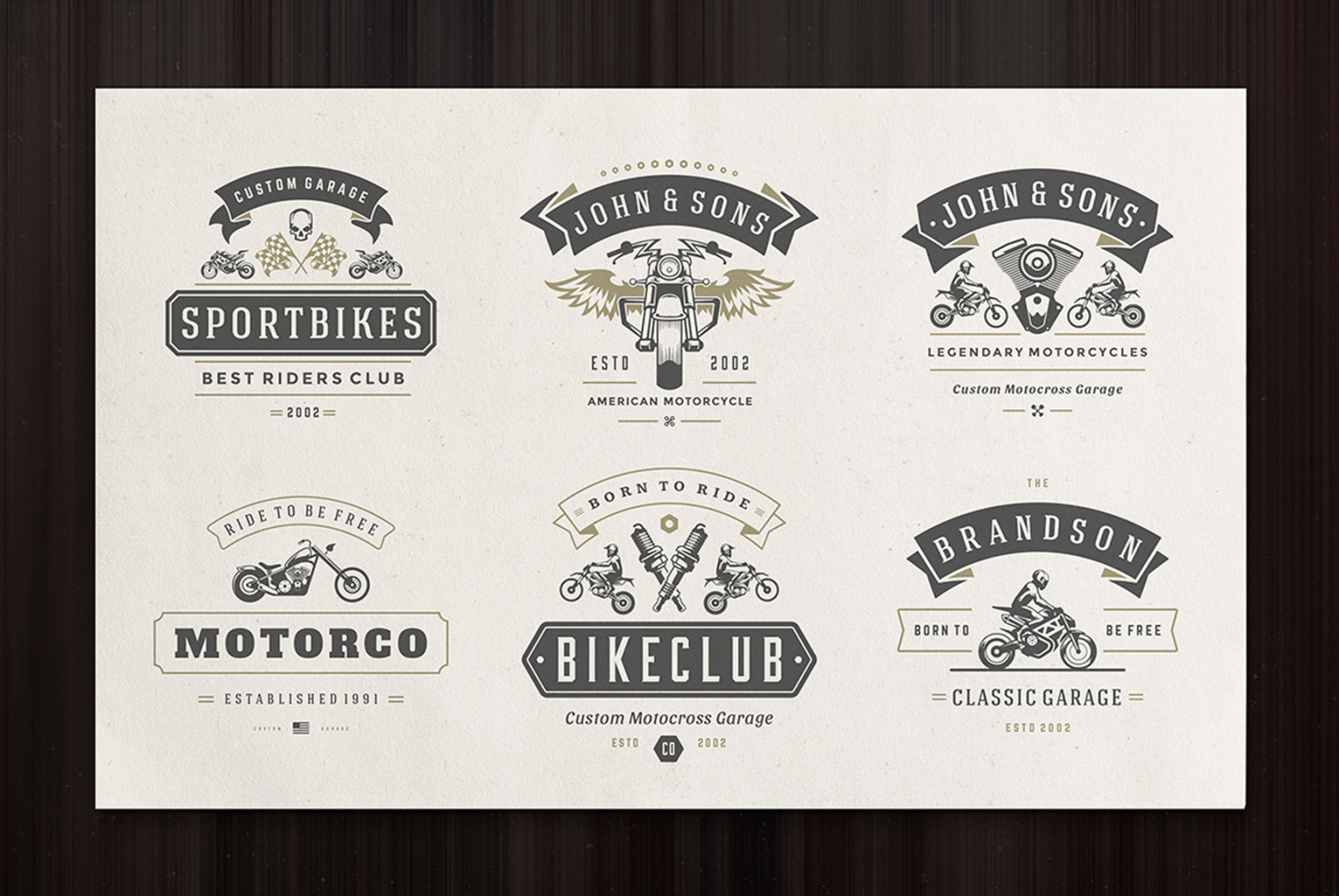 50 Motorcycles Logos and Badges