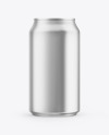 Matte Metallic Drink Can Mockup