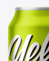 Matte Metallic Drink Can Mockup