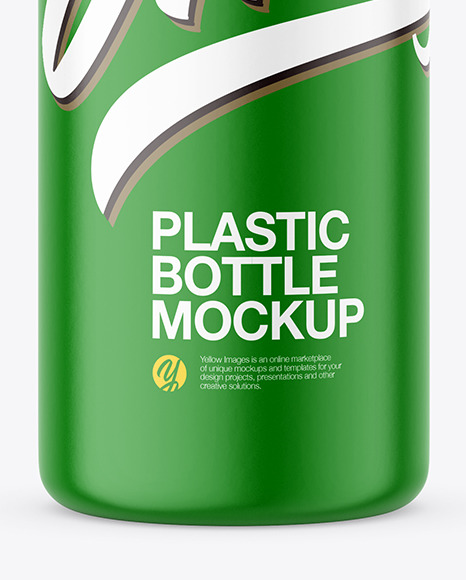 Matte Plastic Bottle Mockup