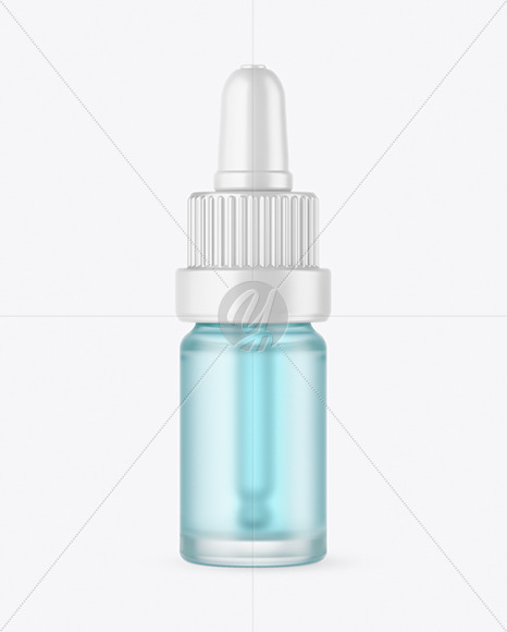 Frosted Glass Dropper Bottle Mockup