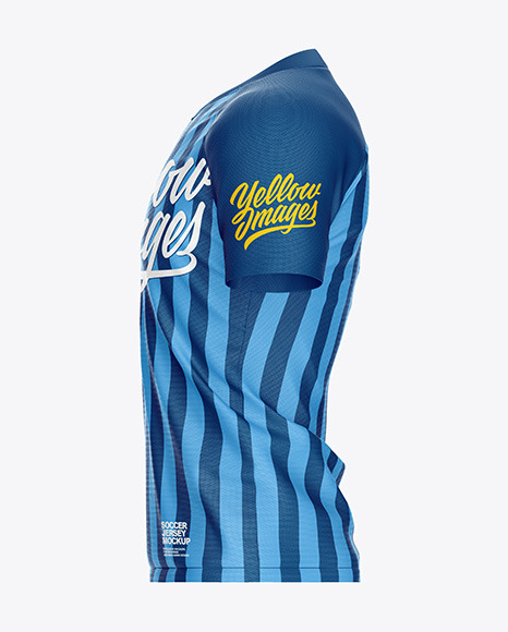 Men’s Soccer Jersey Mockup - Side View