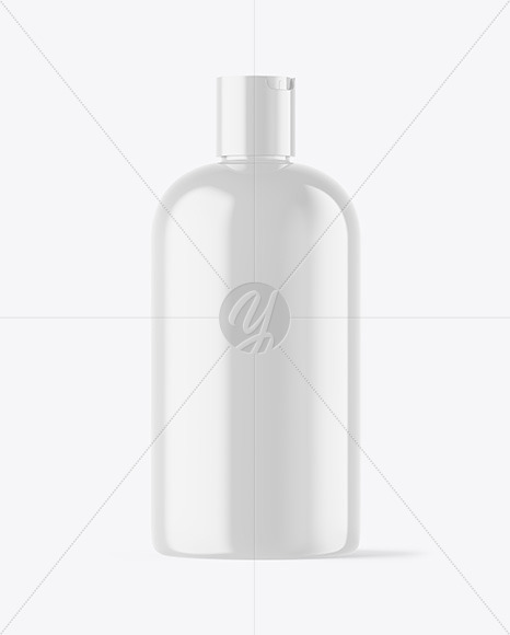 Glossy Plastic Bottle Mockup