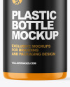 Glossy Plastic Bottle Mockup