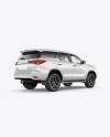 Off-Road SUV Mockup - Back Half Side View