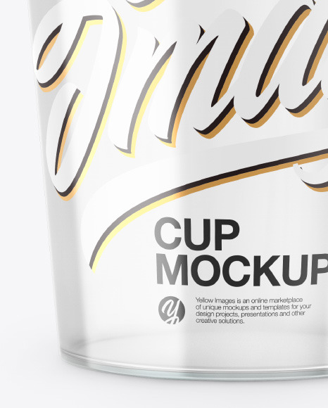 Clear Plastic Cup Mockup