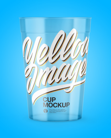 Clear Plastic Cup Mockup